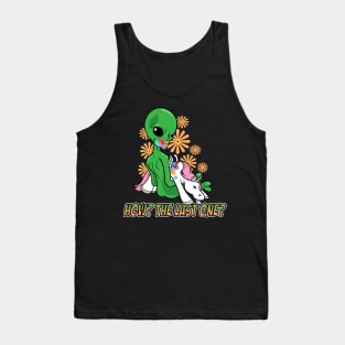 Alien Eating The Last Unicorn How? The Last One? Tank Top